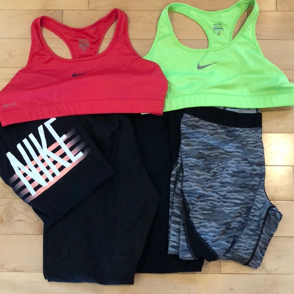 Nike Pants - Women’s NIKE bundle, XL - pants, shirt, bras